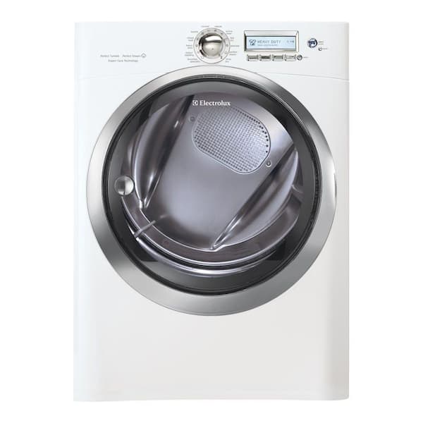 Electrolux Wave-Touch 8.0 cu. ft. Gas Dryer with Steam in Island White