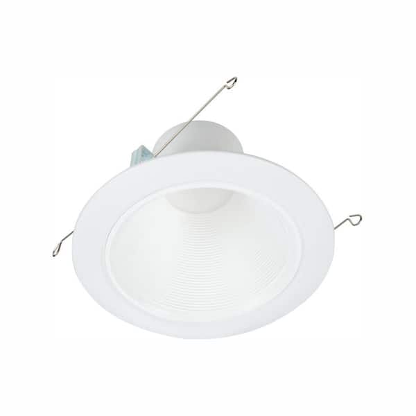 White Integrated LED Recessed Ceiling Light Fixture and 6 in New Halo RL 5 in 
