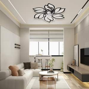 Light Pro 26 in. LED Indoor Black Ceiling Fan with Remote Control, Dimmable LED