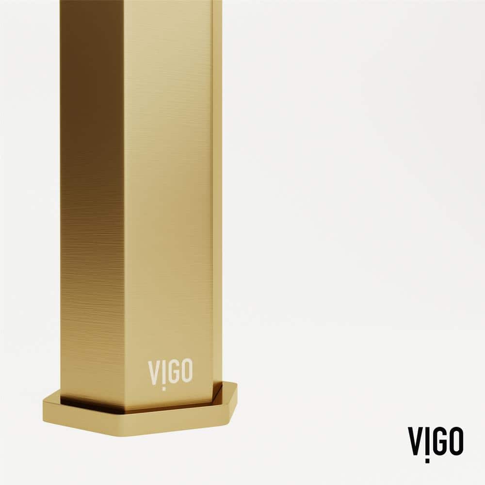 Matte Brushed Gold Single Handle Bathroom Faucet