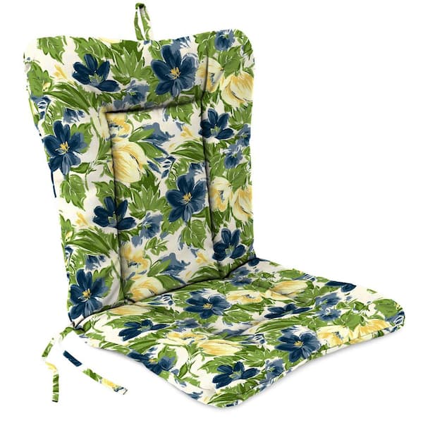 Jordan Manufacturing 38 in. L x 21 in. W x 3.5 in. T Rectangular Outdoor Dining Chair Cushion in Rebecca Asparagus