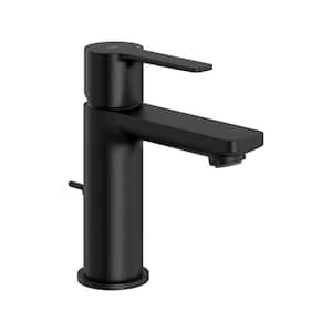 Lineare Single-Handle Single-Hole XS Bathroom Faucet with Drain Assembly in Matte Black