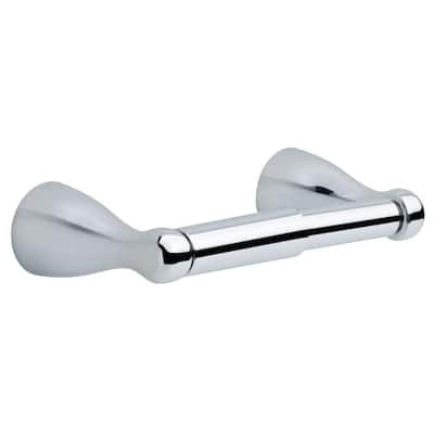 Foundations Wall Mount Spring-Loaded Toilet Paper Holder Bath Hardware Accessory in Polished Chrome