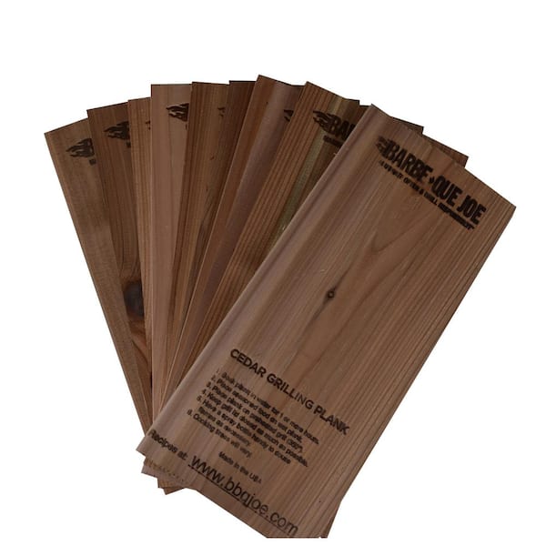 BARBEQUE JOE Cedar Grilling Planks 5 in. x11 in. Cooking Accessory (12-Pack)