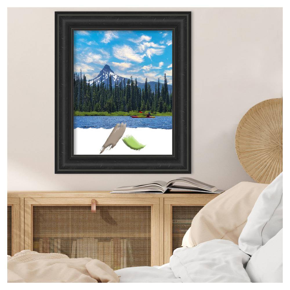 Shipwreck Black Distressed Polystyrene 25" x 21" Picture Frame