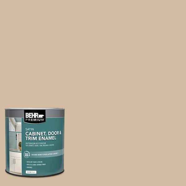 BEHR PREMIUM 1 qt. #N270-3 Coco Satin Enamel Interior/Exterior Cabinet, Door & Trim Paint