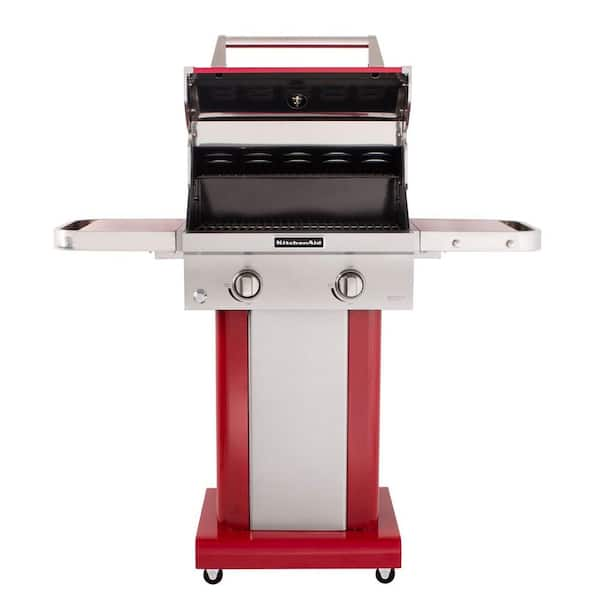 Reviews for KitchenAid 2 Burner Propane Gas Grill in Red with Grill Cover Pg 4 The Home Depot