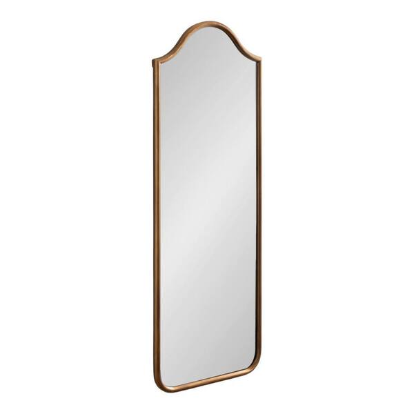 Fellows Gold 18 in. W x 48 in. H Arch Metal Wall Mirror