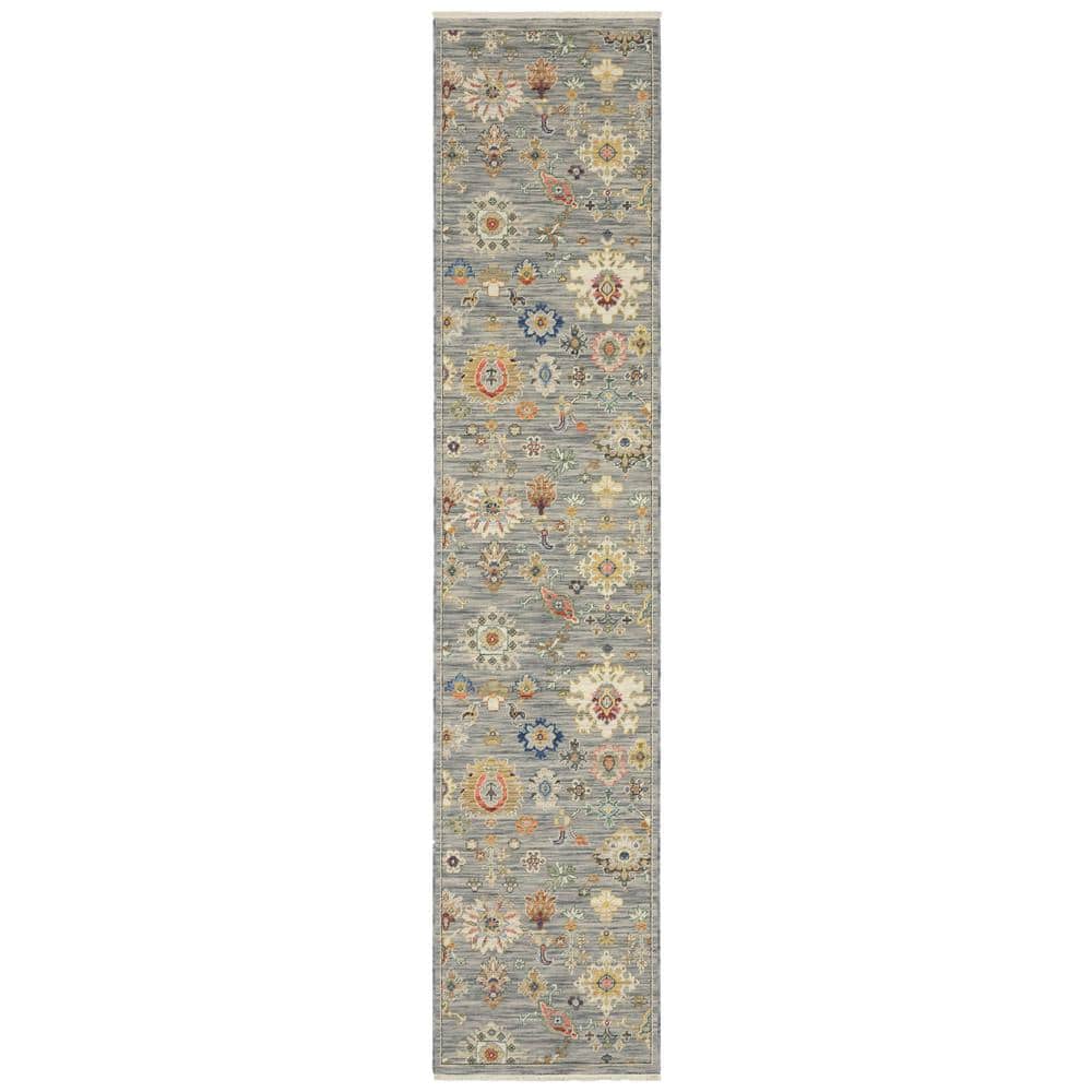 Lavista Gray/Multi-Colored 2 ft. x 12 ft. Vintage Persian Oriental Wool/Nylon Blend Indoor Runner Area Rug price history on PriceWatchPro