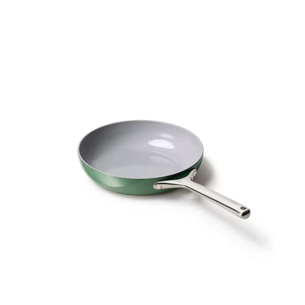 CARAWAY HOME 10.35 in. Ceramic Non-Stick Frying Pan in Sage