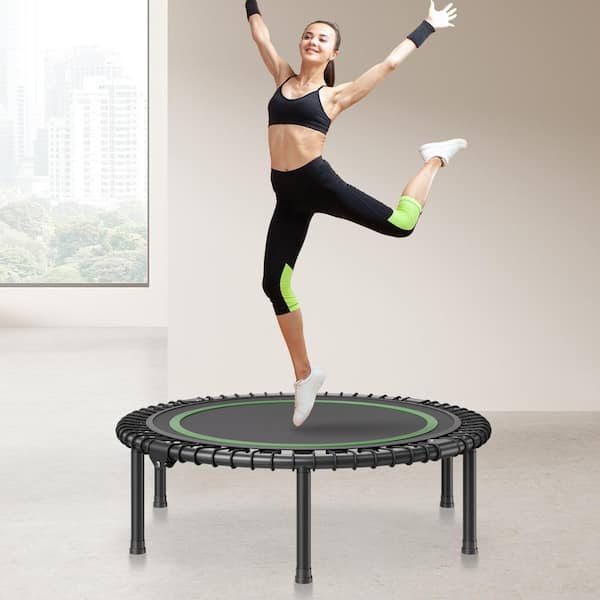 VEVOR Foldable Mini Trampoline 40 in. Fitness Rebounder Max