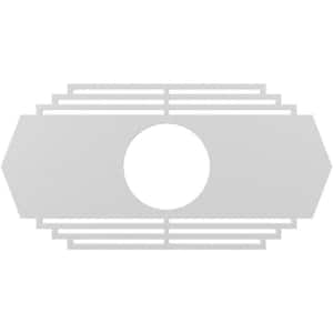 16 in. W x 8 in. H x 4 1/4 in. ID x 1/2 in. P Chrysler Architectural Grade PVC Pierced Ceiling Medallion