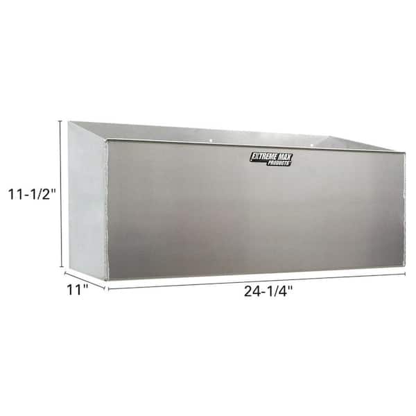 Extreme Max 5001.6053 Junior Aluminum Work Station Storage Cabinet Silver