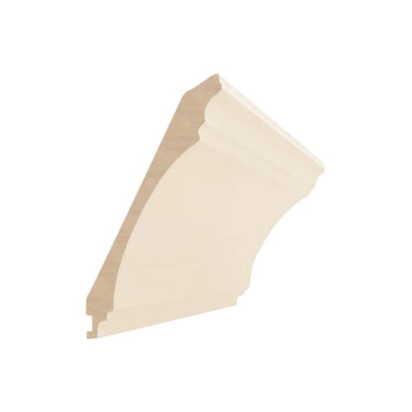 Home Decorators Collection 96 in. W x 4 in. D x 3.875 in. H Kitchen Cabinet Transitional Crown Molding in Blended Cream