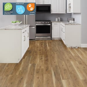 Sundance Canyon Hickory 22 MIL x 7.1 in. W x 48 in. L Click Lock Waterproof Luxury Vinyl Plank Flooring(19.05 sqft/case)