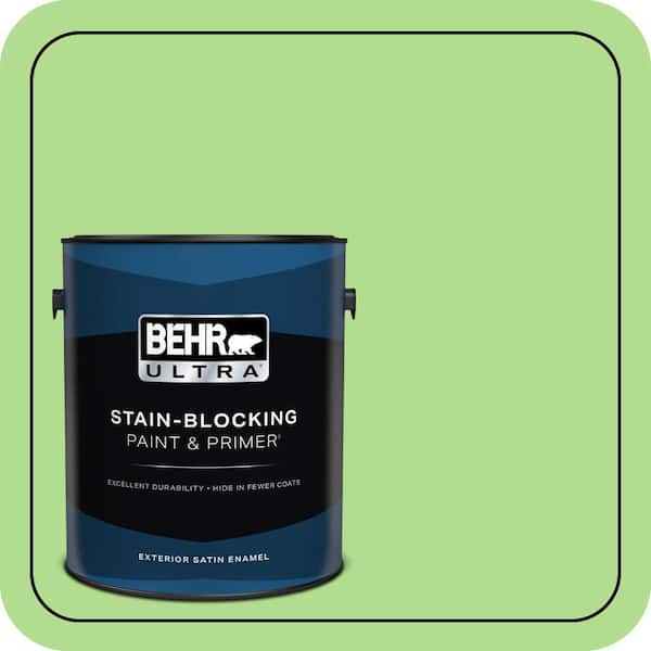 BEHR ULTRA 1 gal. #MQ4-46 Early Spring Satin Enamel Exterior Paint & Primer