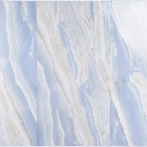 Ivy Hill Tile Selene Opera Blue 24 in. x 48 in. Polished Porcelain Floor and Wall Tile (15.49 sq. ft. / Case)