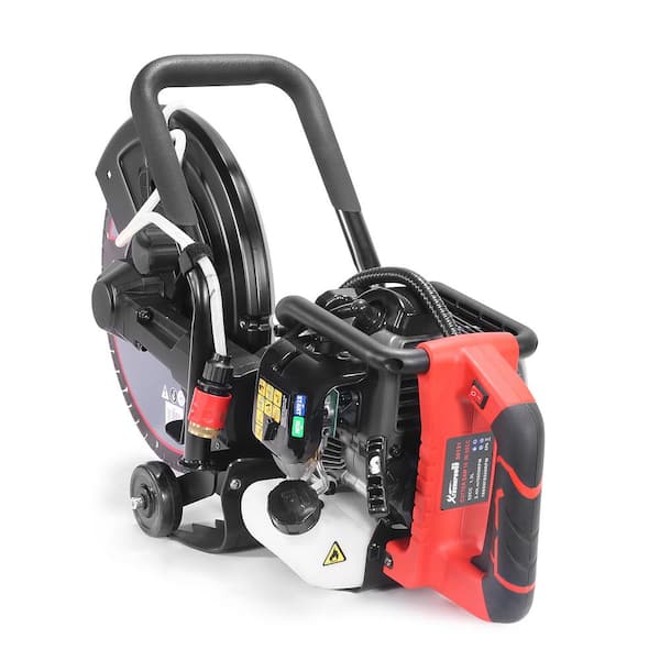 XtremepowerUS 16 in. x 10 in. W Gas Concrete Cut Off Saw Cutter 52cc 2-Stroke Engine Guide Roller with Blade