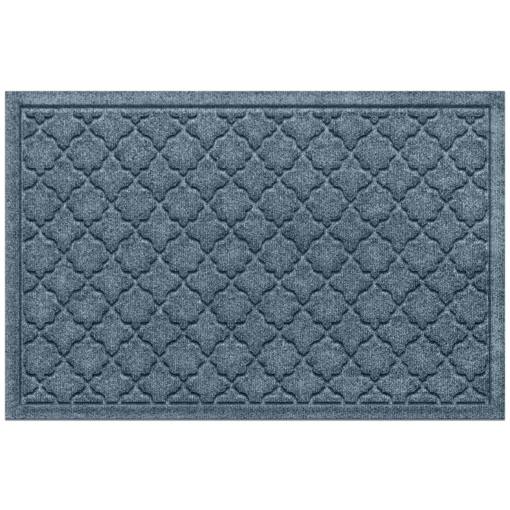 Bluestone Polypropylene Outdoor Rectangle Doormat with Rubber Backing