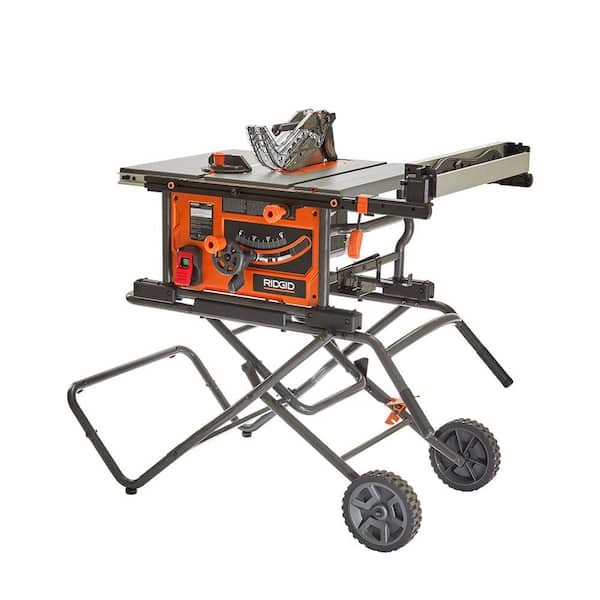 RIDGID 10 in. Table Saw with Folding Stand