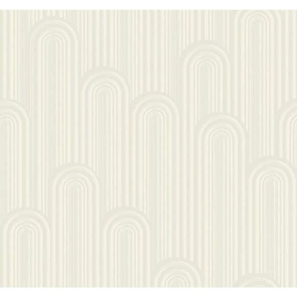 York Wallcoverings White Speakeasy Paper Unpasted Matte Wallpaper (27 in. x 27 ft.)