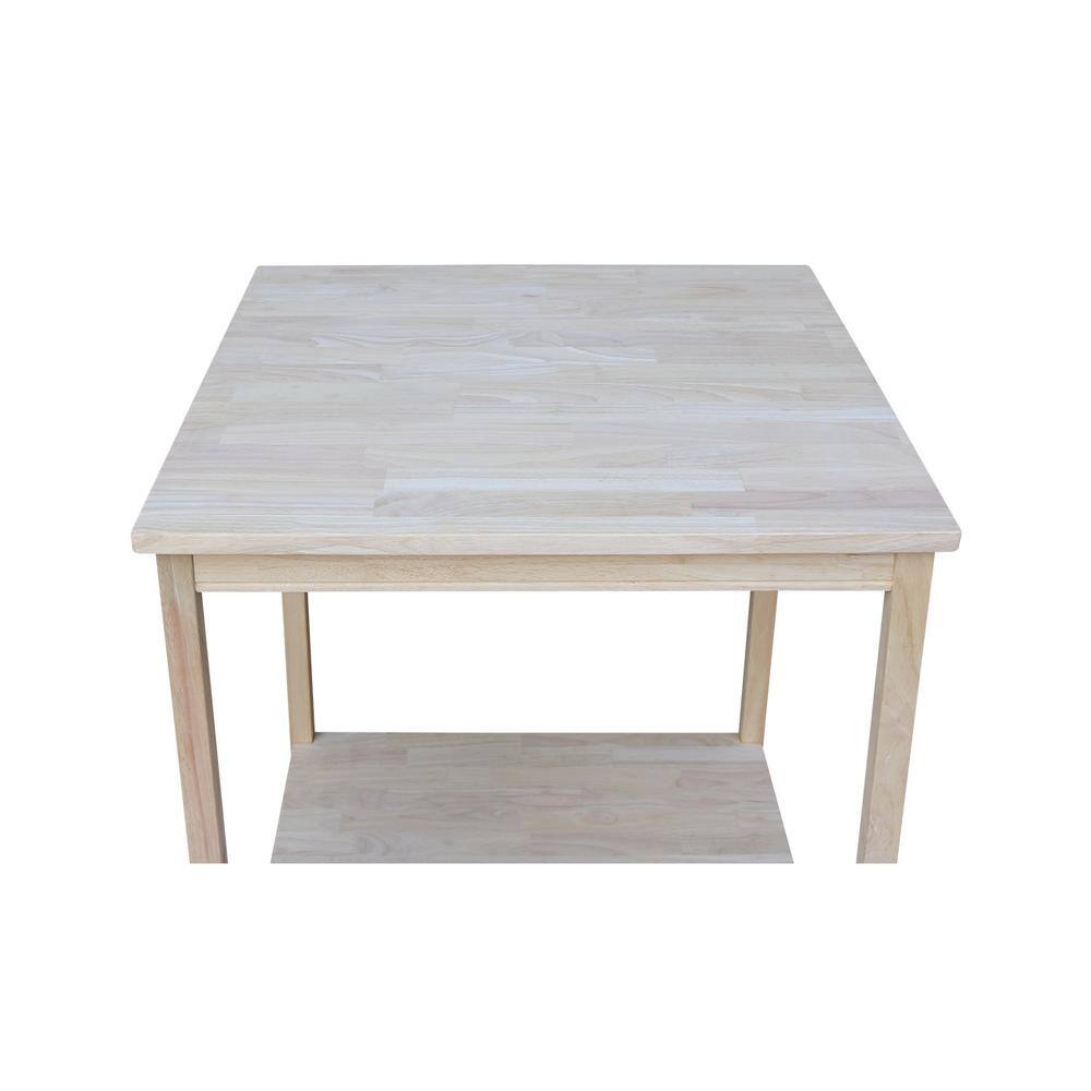 Elegant Solid Hardwood Traditional Printer Stand, 32'' Unfinished