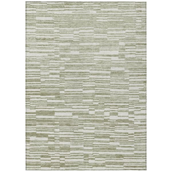 Chantille Machine Washable Indoor/Outdoor Abstract ACN2907 Sage 3 ft. x 5 ft. Area Rug