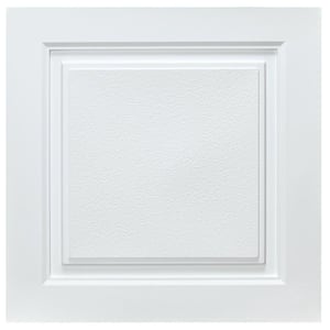 Westport 2 ft. x 2 ft. Lay-in Ceiling Tile in White (40 sq. ft. / case)