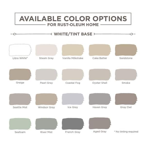 Rust Oleum Home 1 Qt Steam Gray Interior Floor Base Matte Clear Coating Kit 363690 - Rustoleum Floor Tile Paint Colors