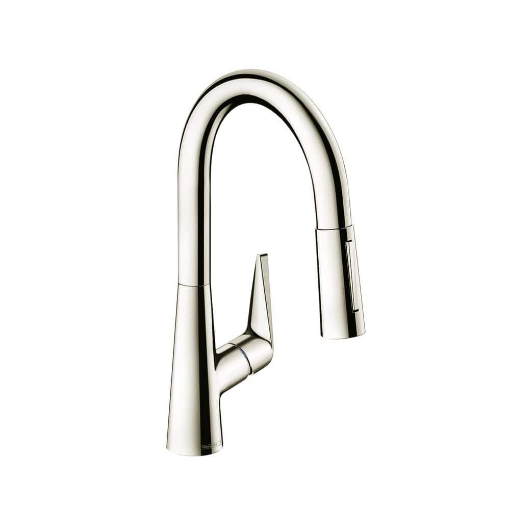 Talis S Single-Handle Pull Down Sprayer Kitchen Faucet with QuickClean in Polished Nickel price history on PriceWatchPro