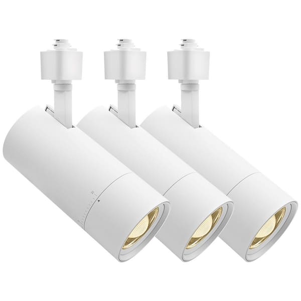 3 in. Zoomable LED Track Light, 5CCT, CRI90, 30W, 2100LM, Dimmable, 358° + 90° Tilt & 20°-50° Beam, ETL, White 3 Pack