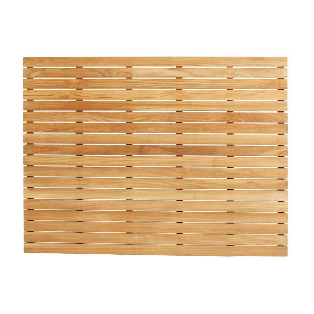 Large Teak Wood Anti-Slip Shower Mat