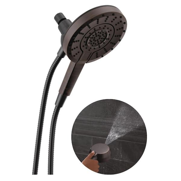 In2ition ProClean 5-Spray Wall Mount Dual Fixed and Handheld Shower Head in Venetian Bronze