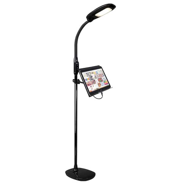 Black Adjustable Led Floor Lamp, Ott Light Floor Lamps