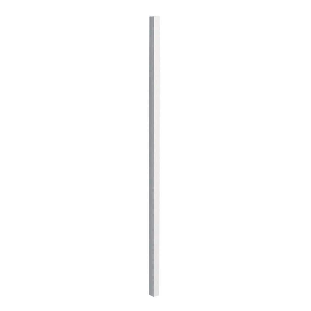 First Alert 2 in. x 2 in. x 6.5 ft. Navajo White Steel Fence Post ...