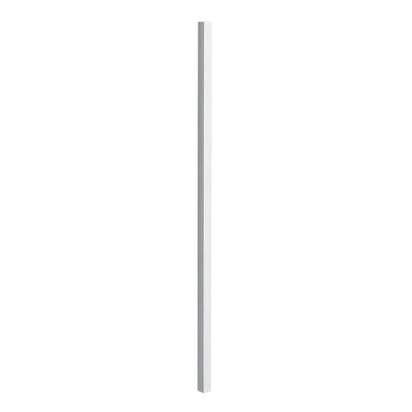 First Alert 2 in. x 2 in. x 6.5 ft. Navajo White Steel Fence Post