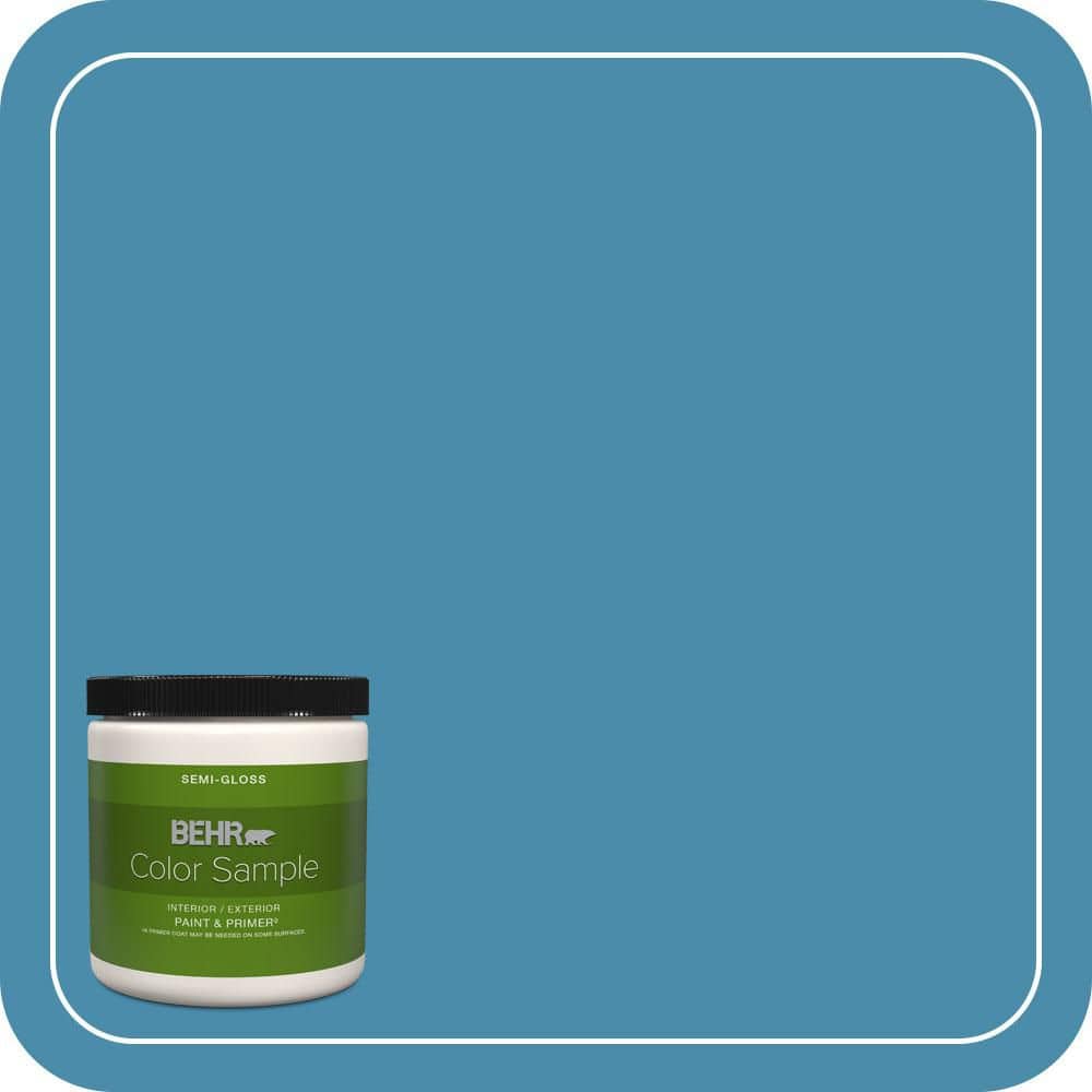 8 oz. #550D-6 Blue Chaise Semi-Gloss Interior/Exterior Paint & Primer Color Sample price history on PriceWatchPro