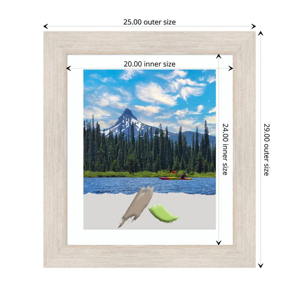 Distressed Whitewash Wood Rectangle Wall Picture Frame