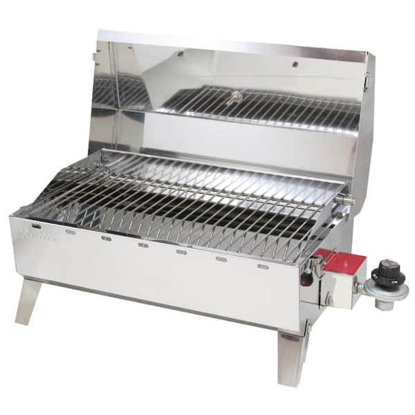KUUMA Portable Propane Gas Stow N Go 125 Heritage Grill in Stainless Steel