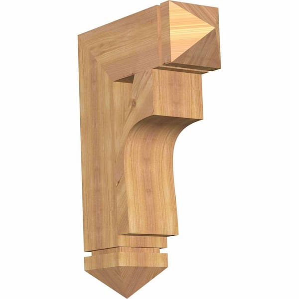 Ekena Millwork 5.5 in. x 26 in. x 18 in. Western Red Cedar Westlake Arts and Crafts Smooth Bracket