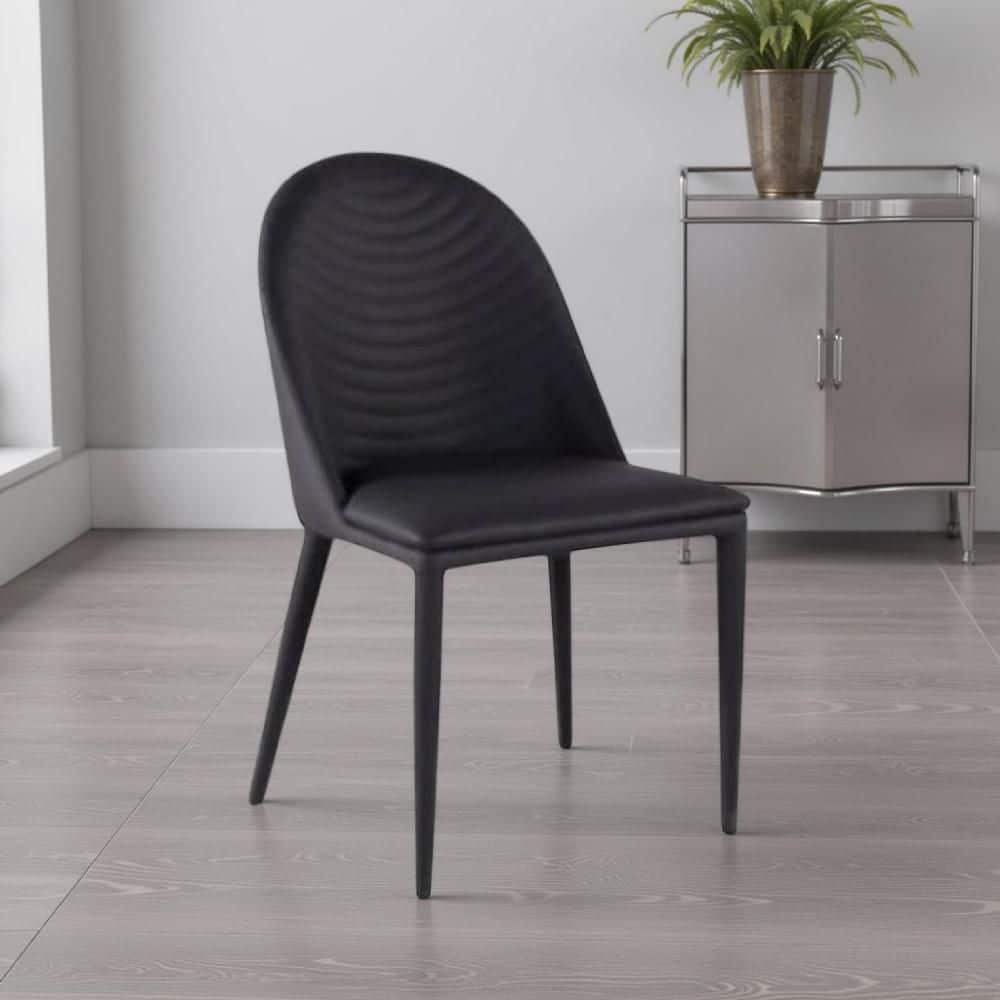 Envik Black Faux Leather With Cushion Dining Chair (Set of 2) price history on PriceWatchPro