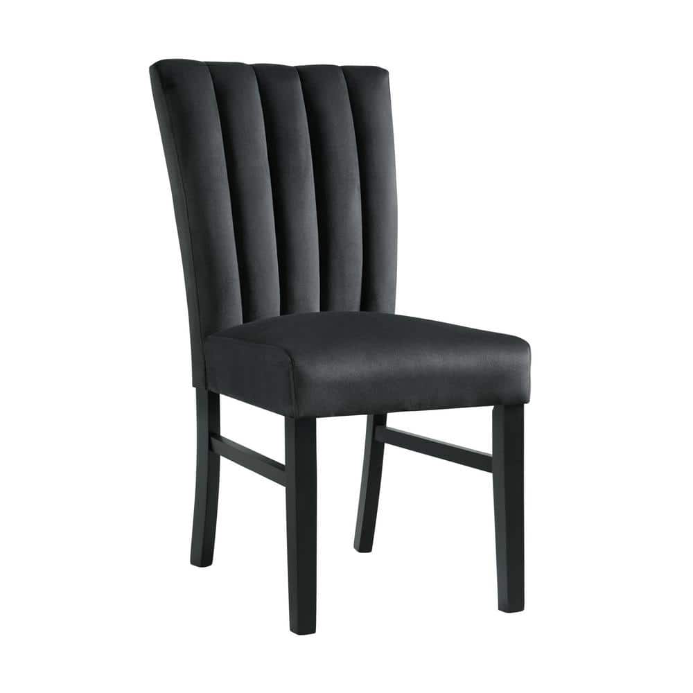 Odette Black Velvet Side Chair (2 Per Pack) price history on PriceWatchPro