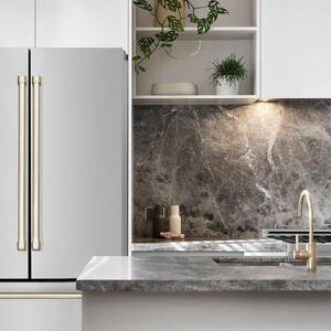 36" Autograph Edition Freestanding French Door Refrigerator with Ice Maker in Stainless Steel & Gold