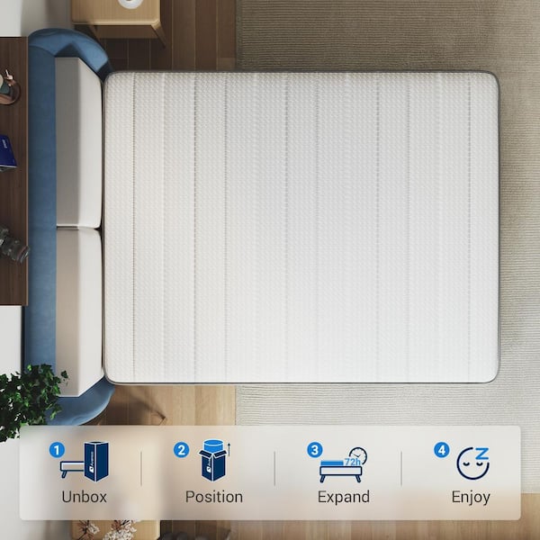 Classic Full Medium Firm Hybrid Mattress 10 in. in a Box with Individual SmartS Coil Layer Mattress