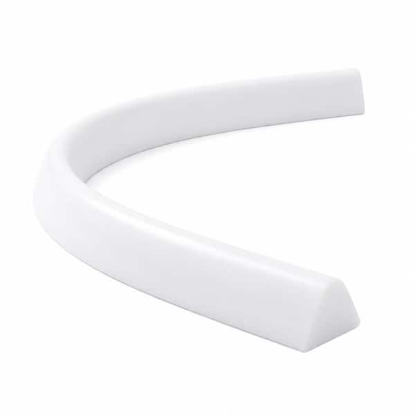 59 in. L x 1.15 in. W x 0.55 in. H Collapsible Shower Threshold Water Dam Silicone