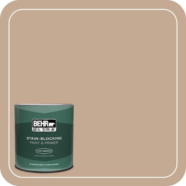 BEHR ULTRA 1 qt. #MQ2-40 French Pastry Extra Durable Semi-Gloss Enamel Interior Paint & Primer