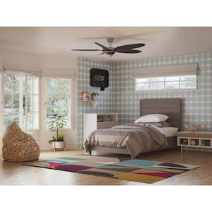 Mesilla 60 in. Indoor/Outdoor Antique Nickel Urban Industrial Ceiling Fan with Remote Included for Bedroom