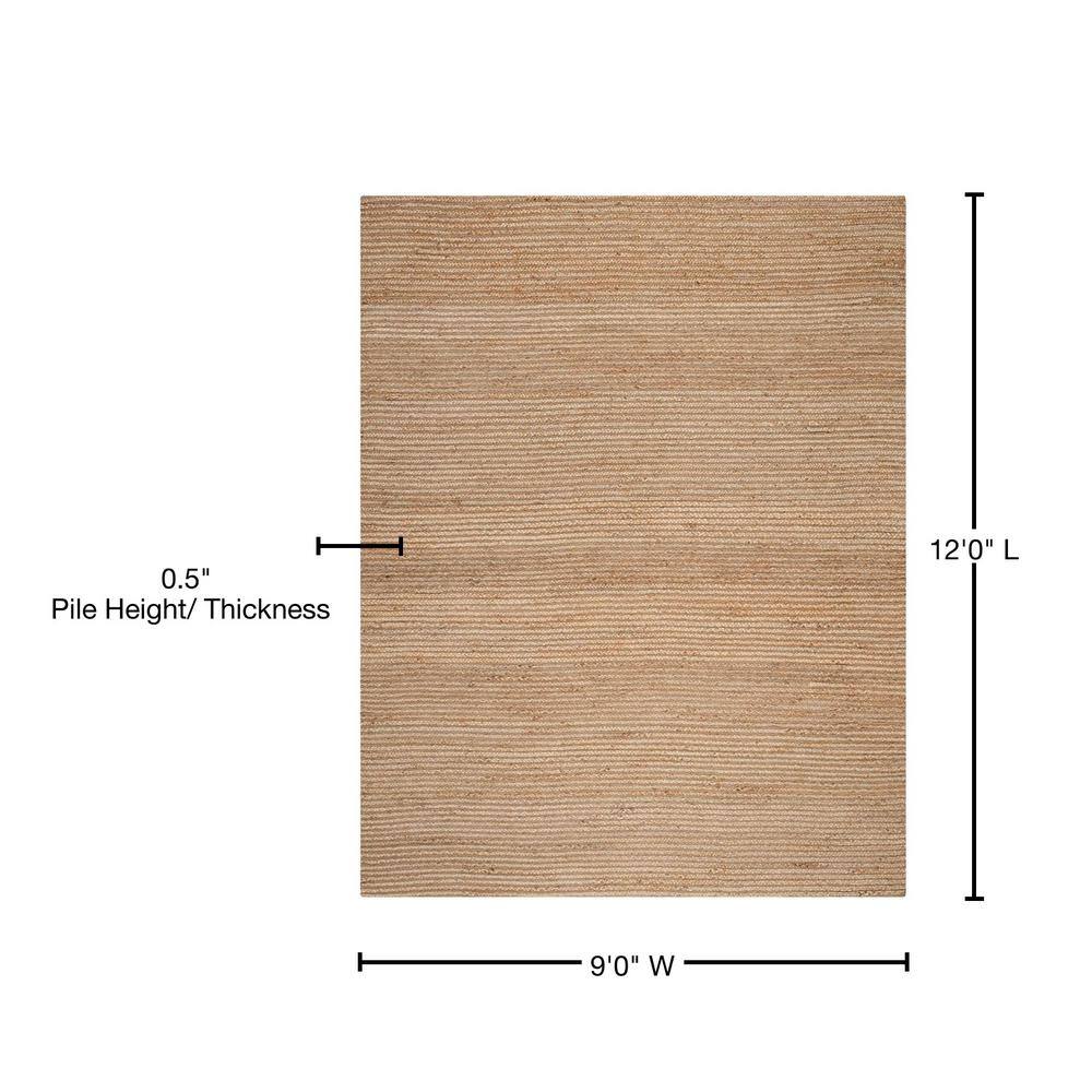Cape Cod Handwoven Natural Jute 54" x 76" Area Rug