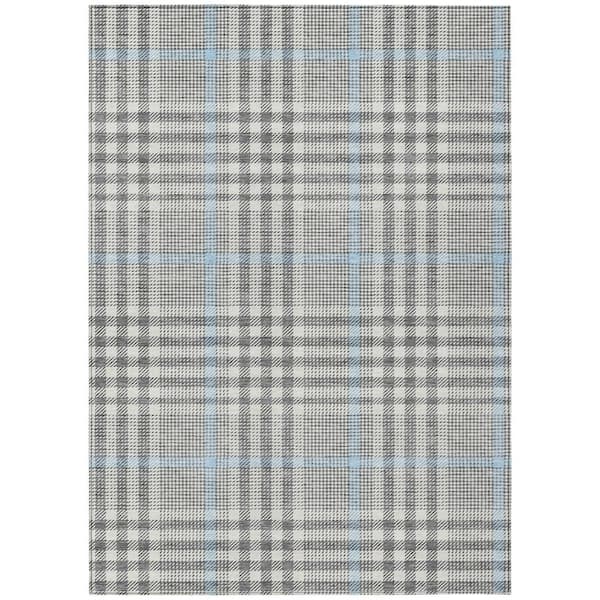 Addison Rugs Chantille Machine Washable Indoor/Outdoor Abstract ACN1054 Gray 9 ft. x 12 ft. Area Rug