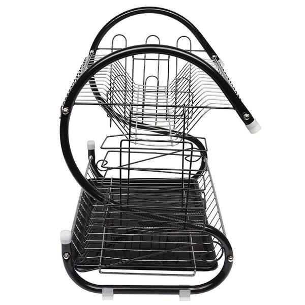 Multifunctional S-shaped Dual Layers Collection Shelf Dish Drainer - Bed  Bath & Beyond - 31960365